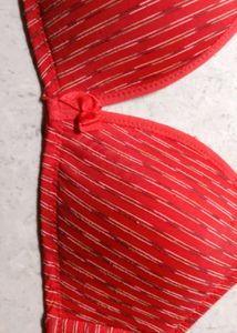 Red Striped Everyday Bra