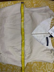 BEIGE ONE PIECE DRESS ( KNEE LENGTH )