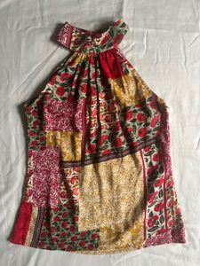 Boho Patchwork Halter Top