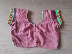 Elegant Lavender Saree with Green Border