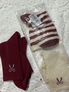 Pack of 3 Cute Bow valentines Socks