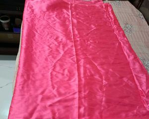 Vibrant Pink Satin Silk Saree