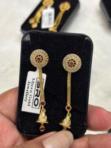 Elegant Gold Tone Drop Earrings