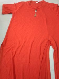 Vibrant Rust dress