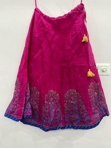 Fuchsia Pink Ethnic Skirt