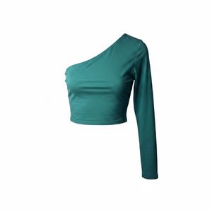 Emerald Green One-Shoulder Top