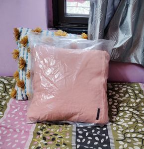 Branded Single  Cushion Cover With Filler N Zip