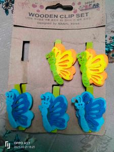 wooden clip set