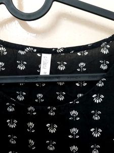 Black Printed Maxi Dress