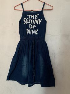 Denim Dress "The Destiny Of Punk"