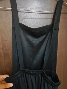 Chic Black Pinafore Dress