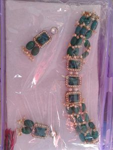 Green Stone Bangle