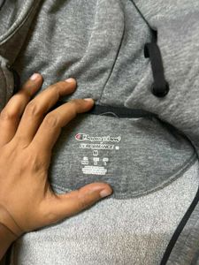 Grey Champion Zip-Up Hoodie