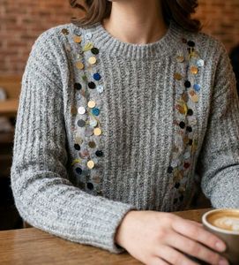 Glamour Grey Knit Sweater
