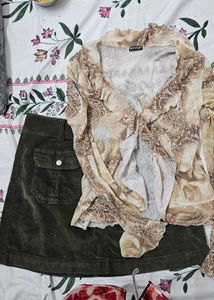 Vintage Skirt &amp; Top Set