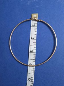 Big Gold Hoop Earrings 4"