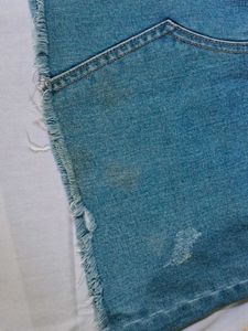 Light Wash Denim Mini Skirt
