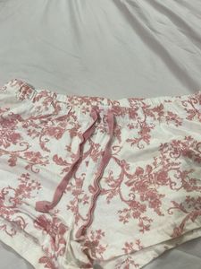 Pink Floral Pajama Shorts