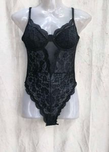 I. Black Lace Bodysuit