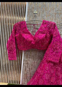 Stunning Blue Embroidered Lehenga Choli