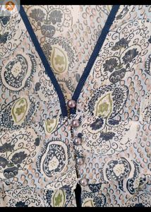 Sheer Paisley Print Sleeveless Top