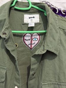Olive Green Button-Up jacket