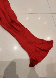Forever 21 Red Off Shoulders Top