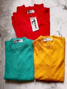 Set Of 3 Brand new women winter cardigan