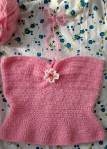 Pink Crochet Top