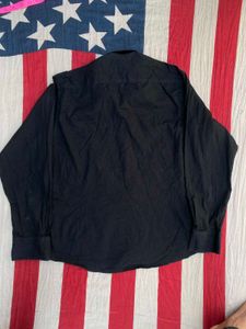 Black Button-Down Shirt