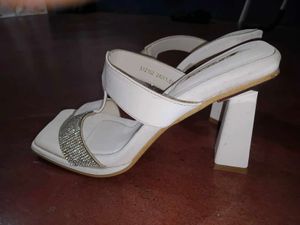 white colour high heels 🤍
