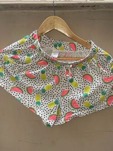 Cute Fruit Print Pajama Shorts
