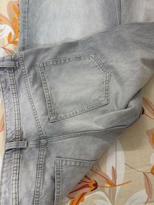 Bershka Grey Wash Jeans