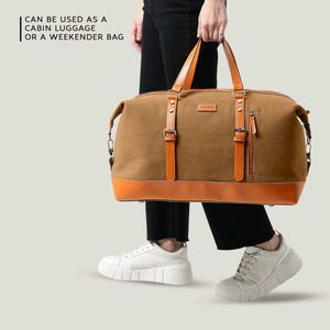 New Aircase Duffle Bag Pu Leather With Strap