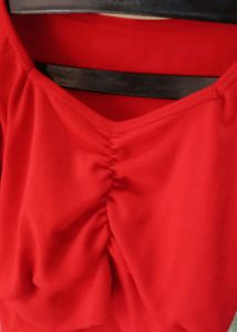 (Swap Avail.)Red Crop Top