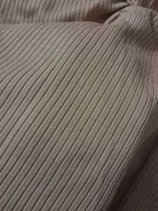 Ribbed Ruched V-Neck Top