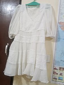 White Top With Thread Work