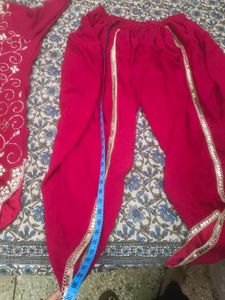 Majenta party wear dhoti suit set in xl size