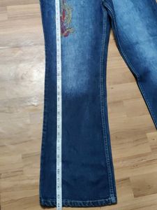 Embroidered Bootcut Jeans