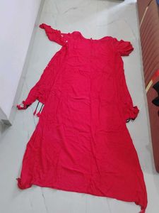 Red Embellished gown