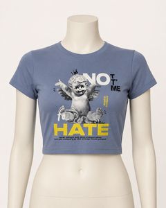 Graphic Print Crop Top