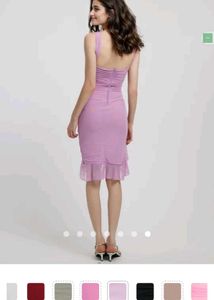 Savana Chic Ruched Mesh  Dress