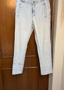 Ice Blue Light Wash High Waisted Jeans