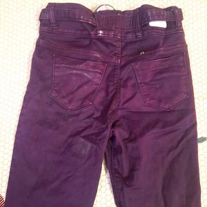 Dark Purple High-Waisted Jeans