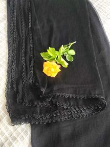Elegant Black Dupatta 🧡
