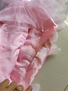 Chic Pink Tulle Layered Skirt
