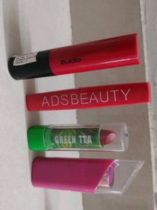 combo lipstick and eye liners