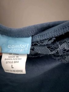 Beautiful Blue Lace Trim Tank Top