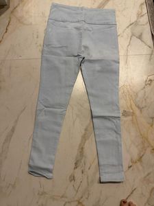Light Blue High-Waisted Skinny Jeans
