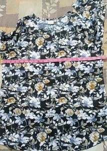 Black Floral Print Co-ord Set